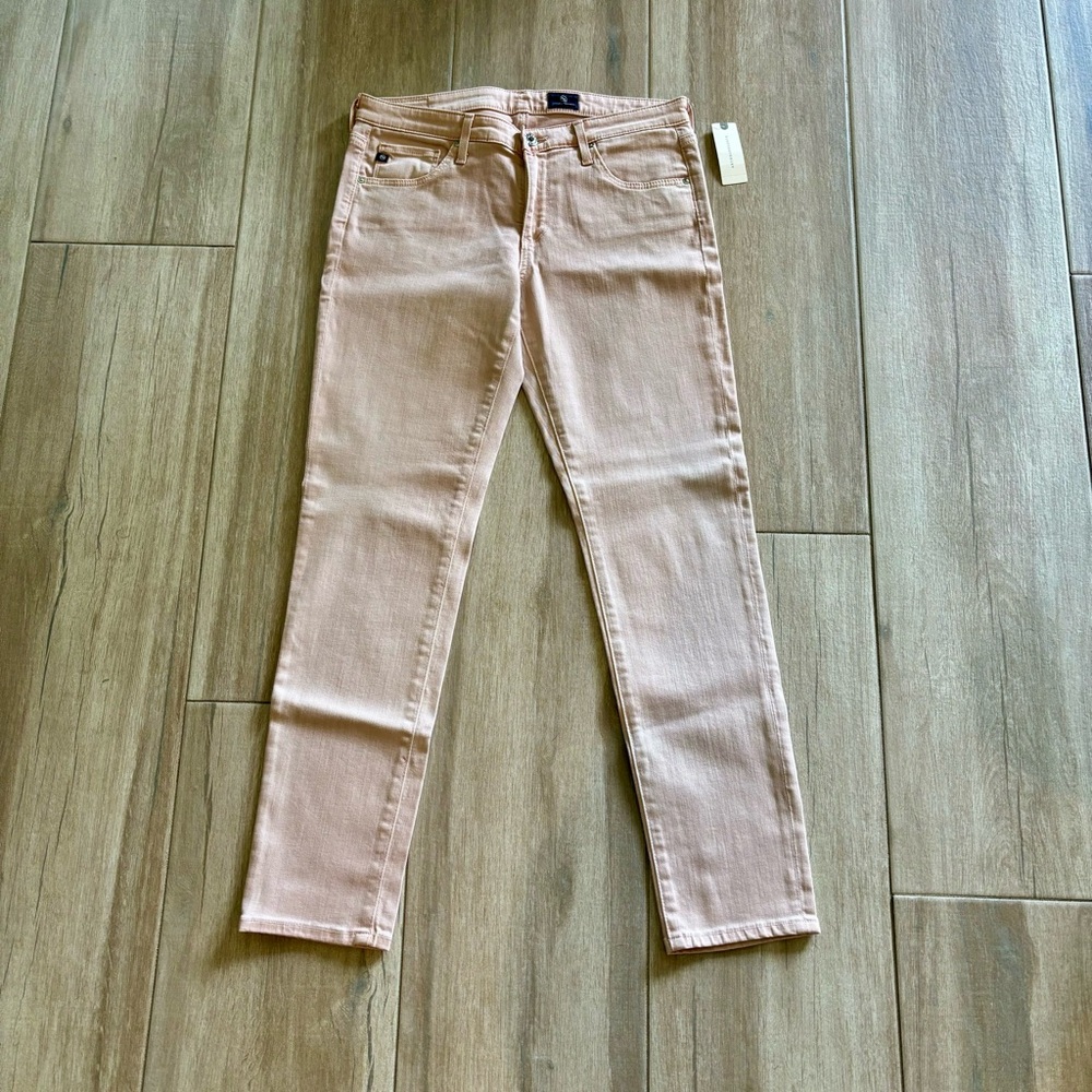 The Stevie Ankle Slim Straight Light Pink Size 29
